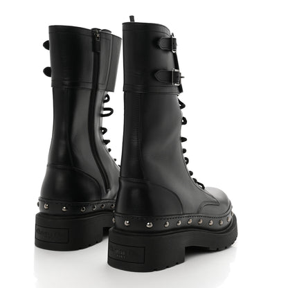 Christian Dior Calfskin Diorquake 25mm Combat Boots 41 Black 4 of 9