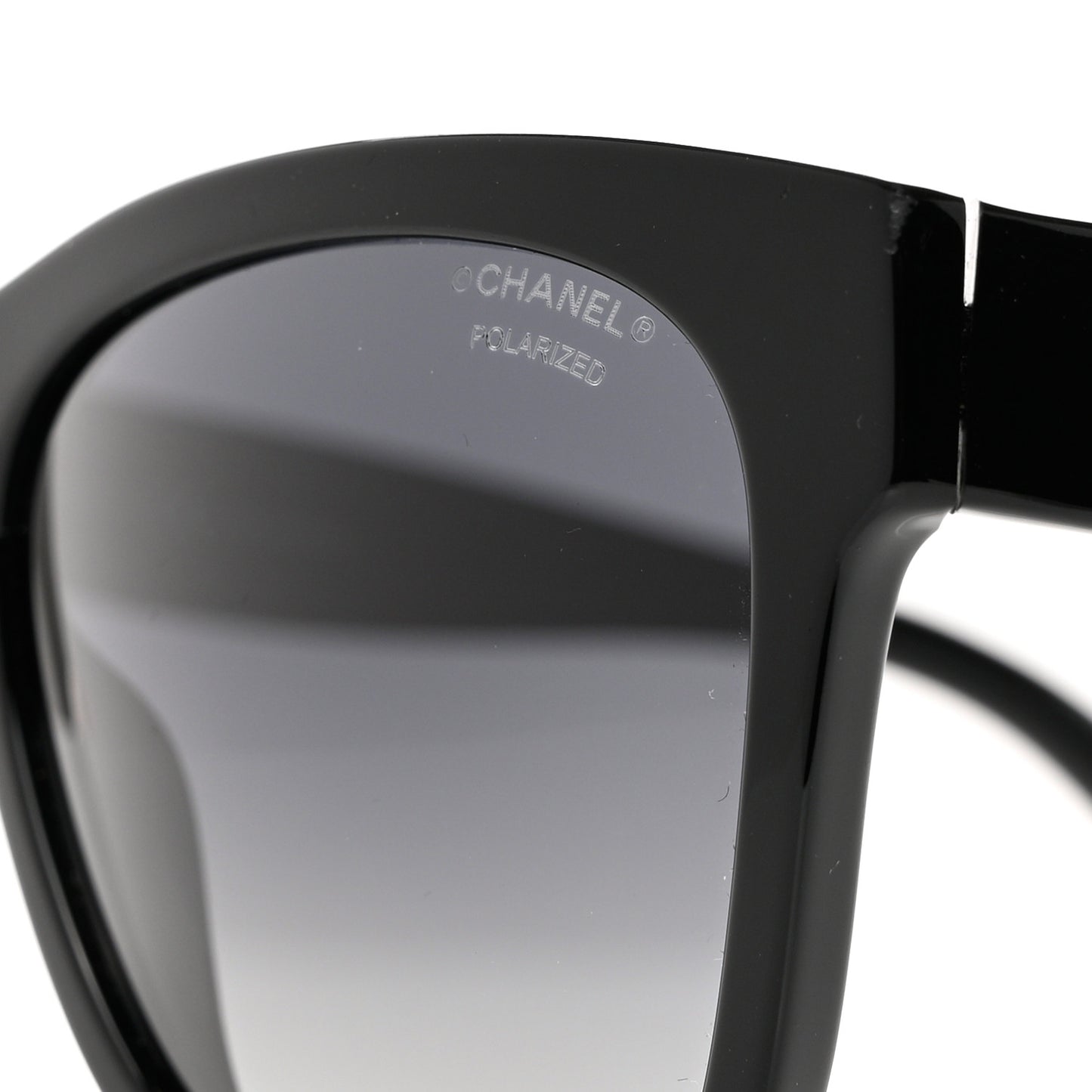 Acetate Square CC Sunglasses 5380 Black