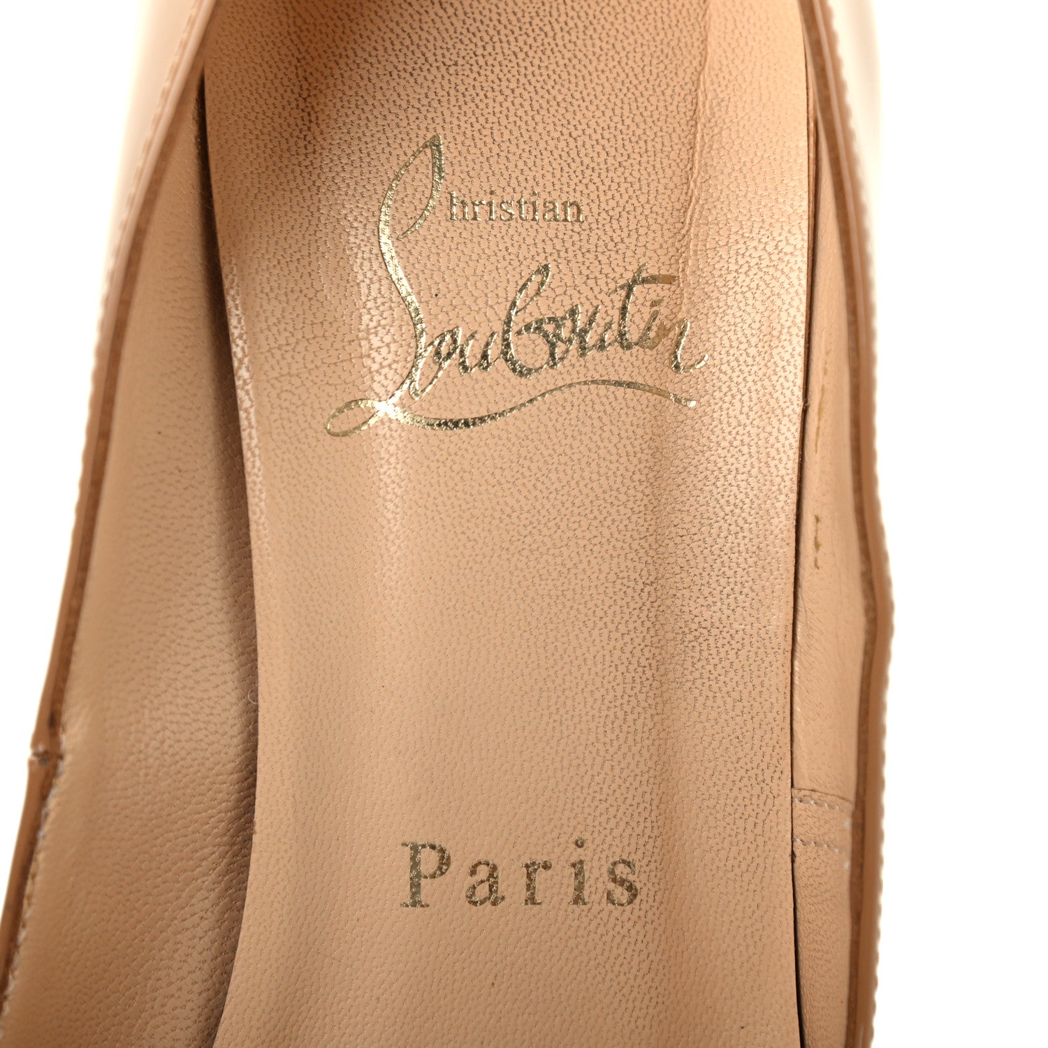 Christian Louboutin Patent Fifille 100 Pumps 37 Nude 7 of 7