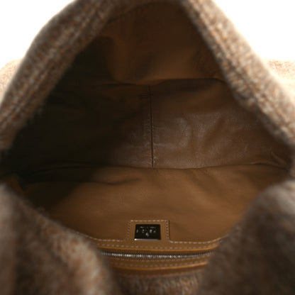 Fendi Wool Mama Baguette Beige 5 of 9