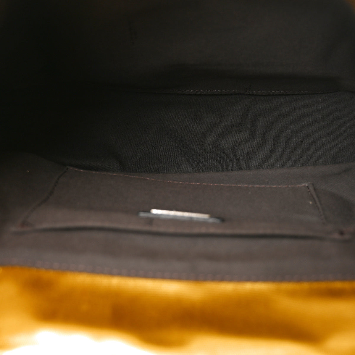 Velvet Calf Hair Pequin B Bag Tan Black