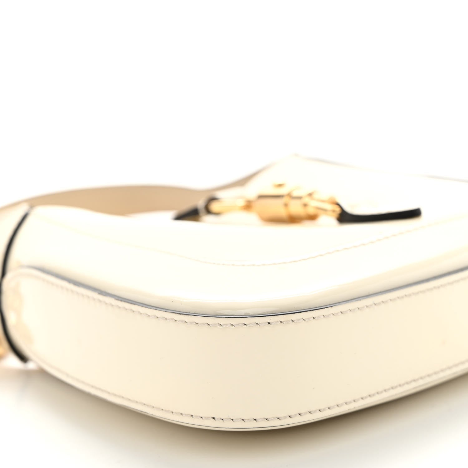 Gucci Patent Mini Jackie 1961 Crystal Hobo Mystic White 8 of 12