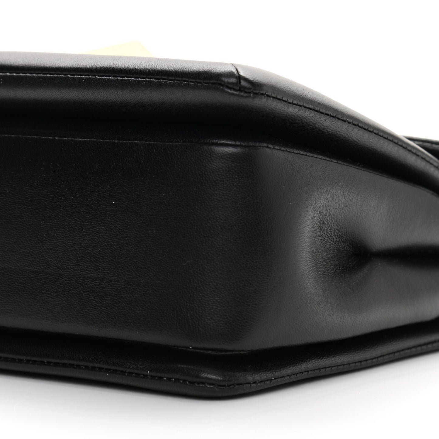 Nappa One Stud Chain Clutch Black