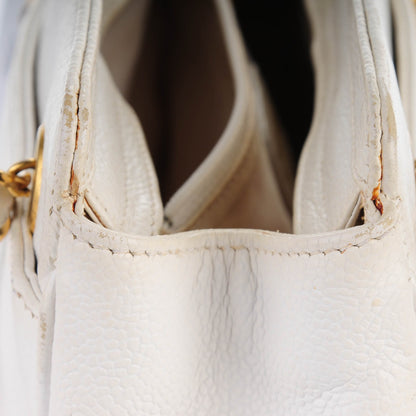 Chanel Caviar Shoulder Bag White 14 of 14