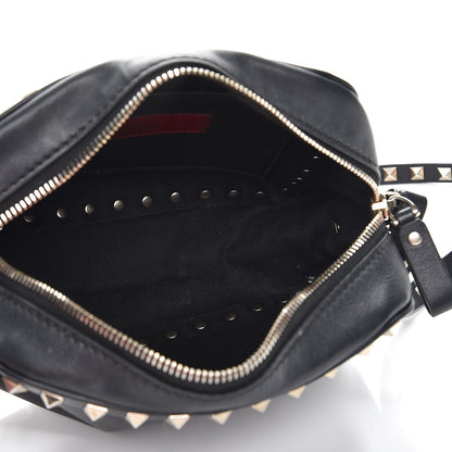 Valentino Garavani Calfskin Rockstud Camera Crossbody Bag Black 5 of 7