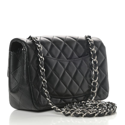 Chanel Lambskin Quilted Mini Rectangular Flap Black 3 of 14