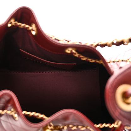 Chanel Caviar Quilted Small Chanel 25 Handbag Burgundy 5 of 10