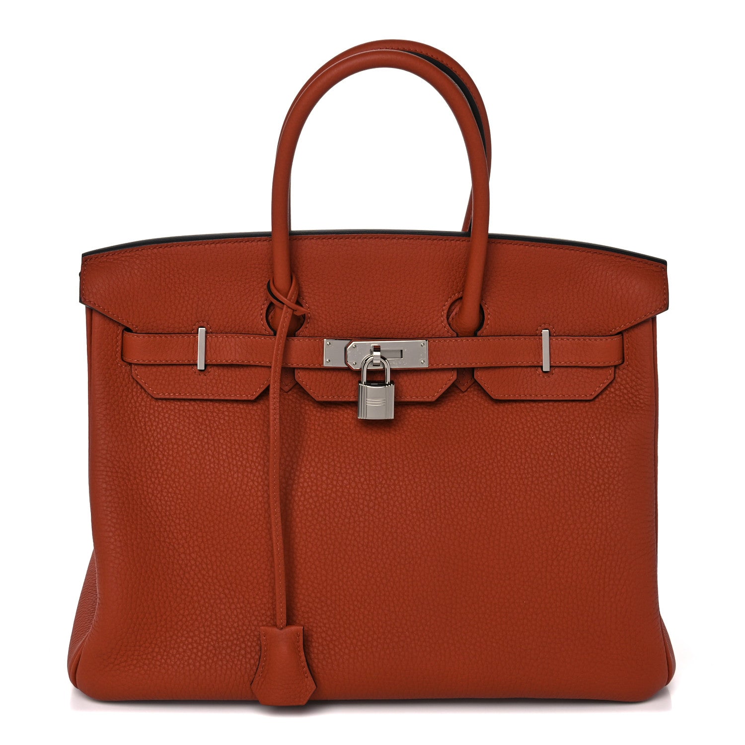 Hermes Taurillon Clemence Birkin 35 Cuivre 1 of 14