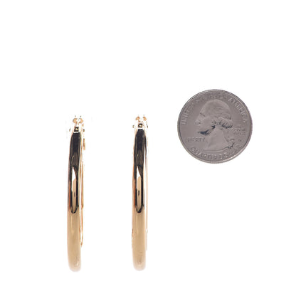 Louis Vuitton Metal Louise Hoop Earrings Gold 2 of 6