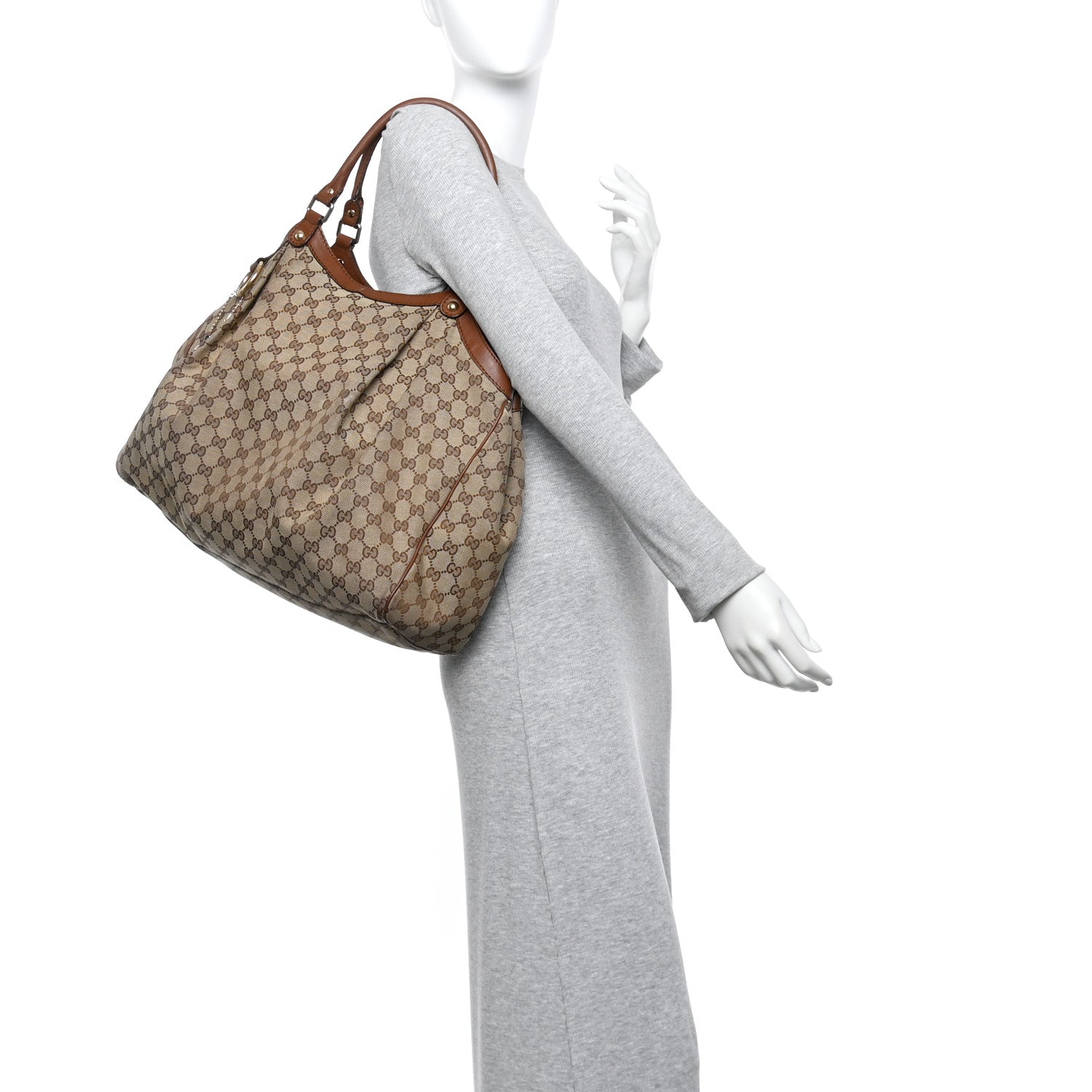 Gucci Monogram Large Sukey Tote Brown 2 of 15