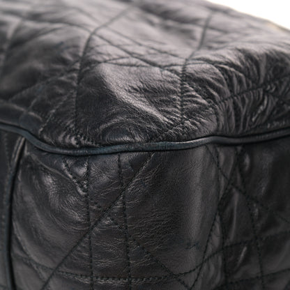 Christian Dior Lambskin Cannage Drawstring Bag Black 11 of 11