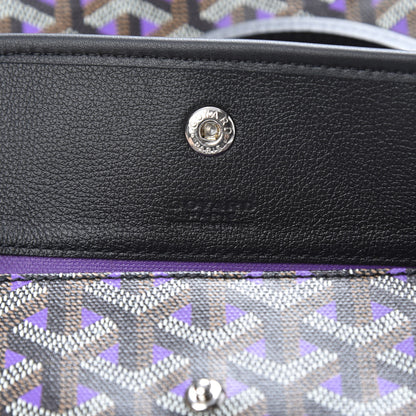 Goyard Goyardine Saint Louis Claire Voie GM Black Purple 6 of 11