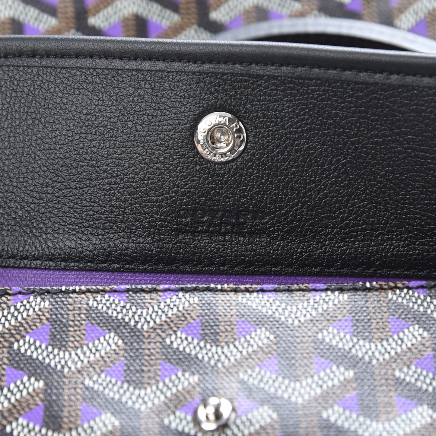 Goyardine Saint Louis Claire Voie GM Black Purple