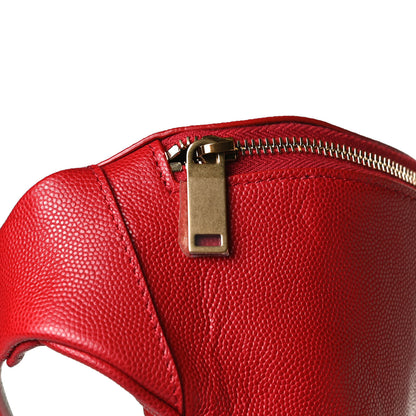 Saint Laurent Grain De Poudre Monogram Belt Bag Rouge Eros 14 of 14