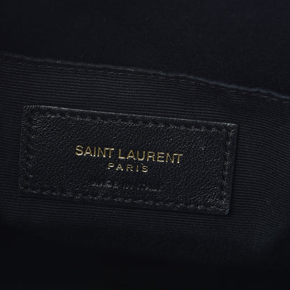 Saint Laurent Calfskin Matelasse Monogram Lou Camera Bag Black 8 of 9