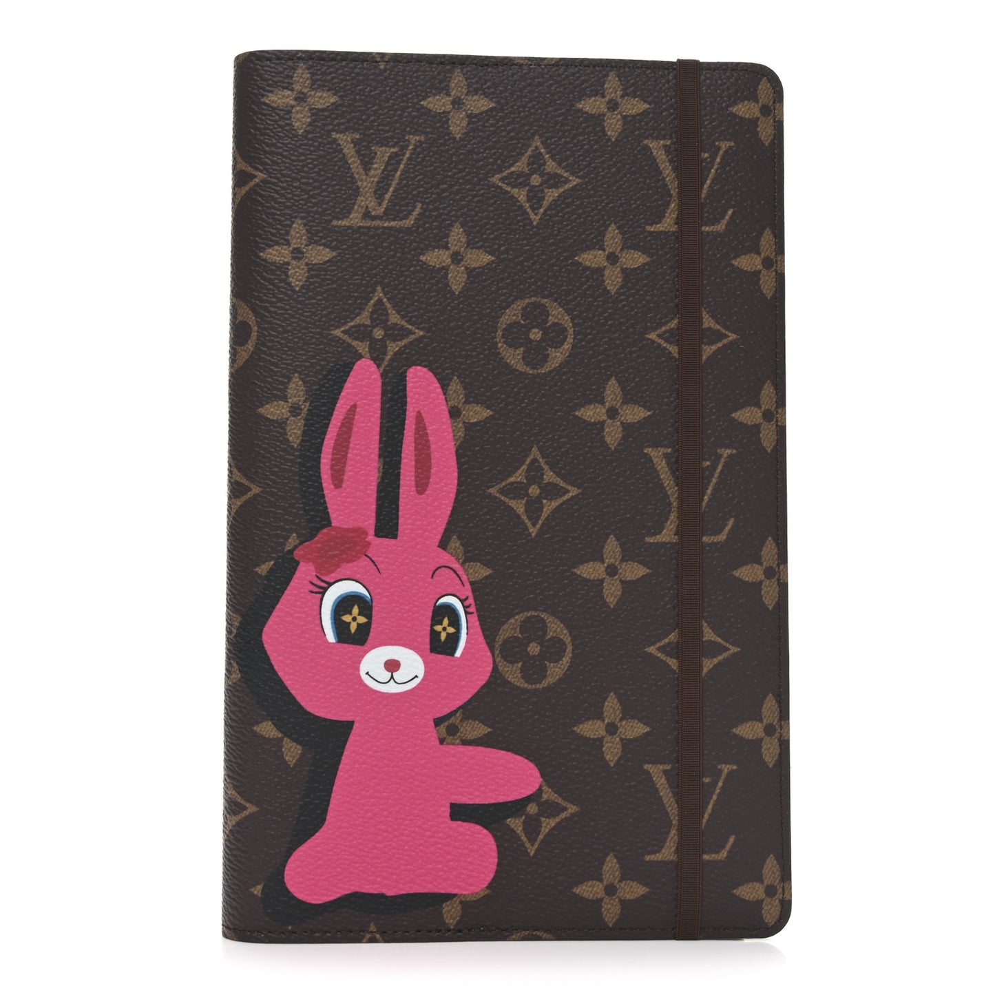 LV X SY Monogram Rabbit Emily Notebook Cover MM Pink