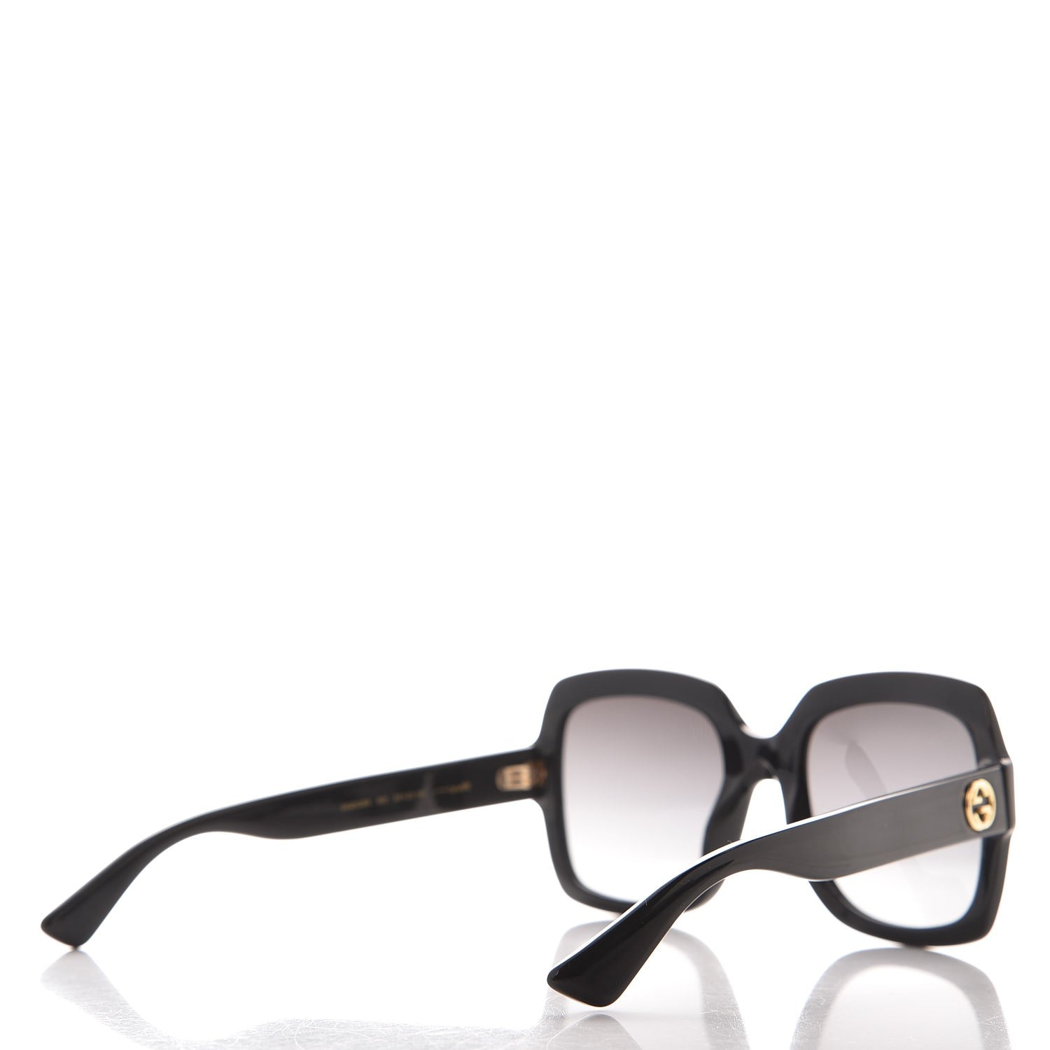 Gucci Oversize Square GG 0036S Sunglasses Black 4 of 9