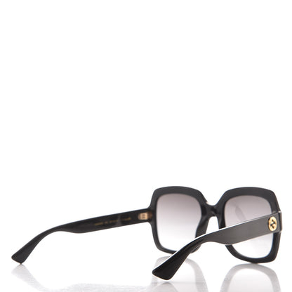 Gucci Oversize Square GG 0036S Sunglasses Black 4 of 9