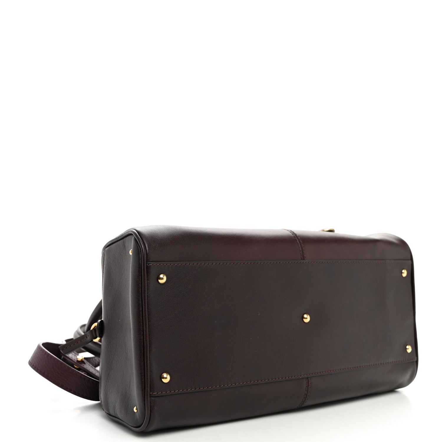 Chloe Smooth Calfskin Charms Bowling Bag Perfect Plum 4 of 11