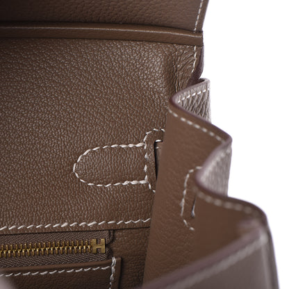 Hermes Togo Birkin 25 Etoupe 9 of 31