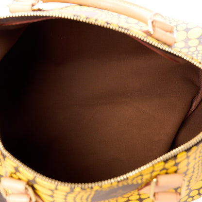 Louis Vuitton Monogram Kusama Town Speedy 30 Yellow 5 of 11