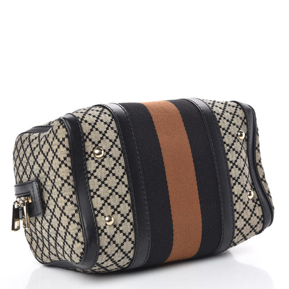 Gucci Diamante Vintage Web Small Boston Black 4 of 13