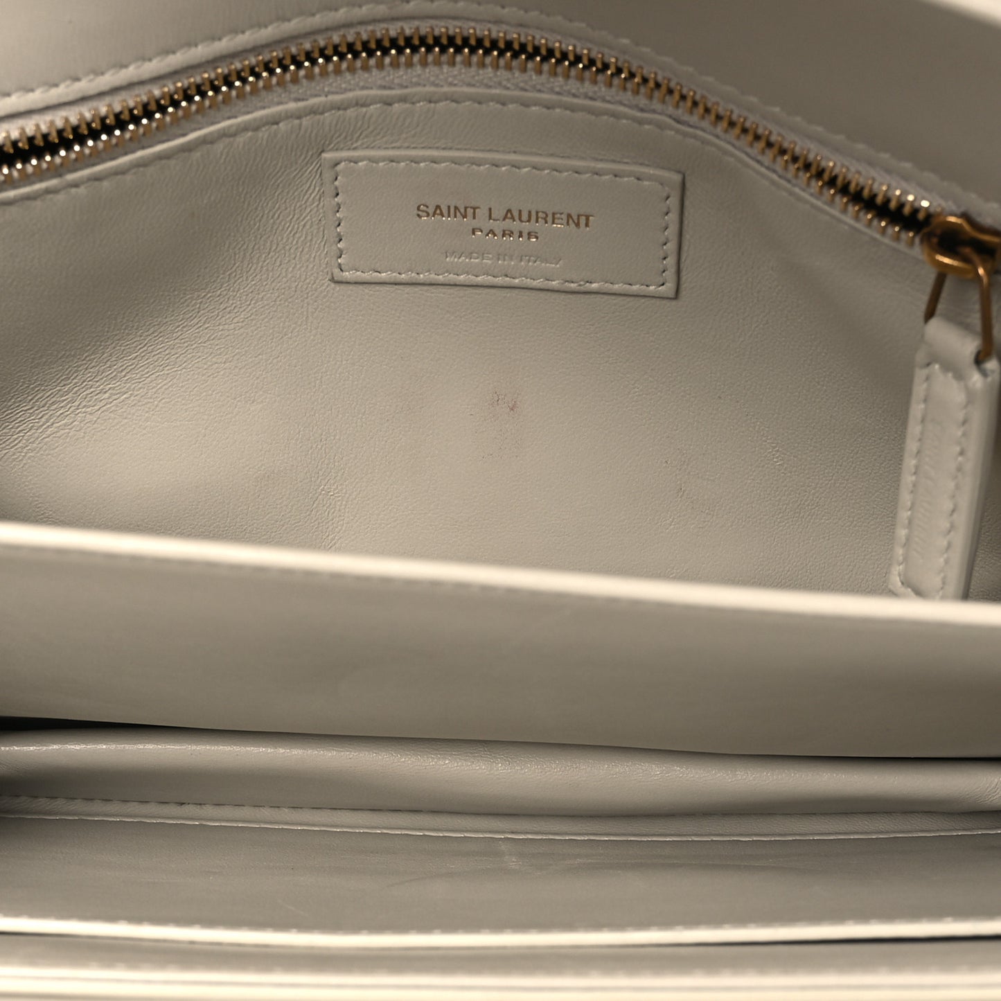 Smooth Calfskin Le Maillon Satchel Crema Soft