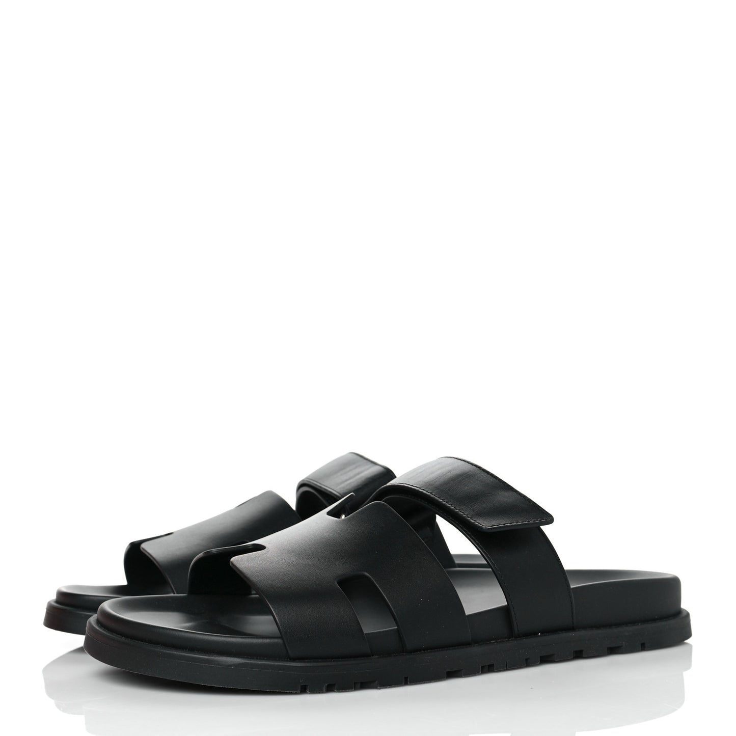 Calfskin Mens Chypre Sandals 43 Black