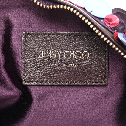 Jimmy Choo Sequin Maxi Callie Embroidery Bag Raspberry Mix 6 of 10