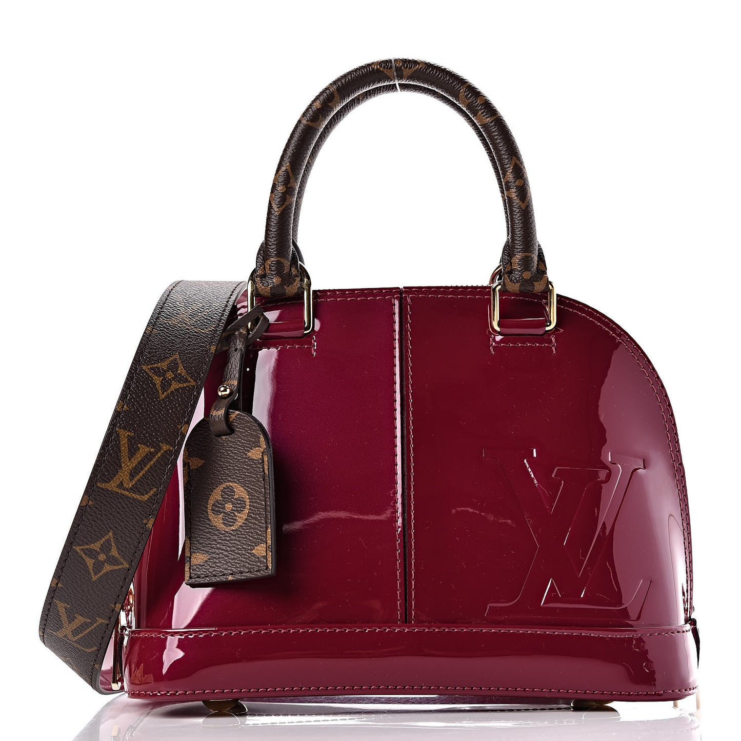 Patent Monogram Alma BB Magenta