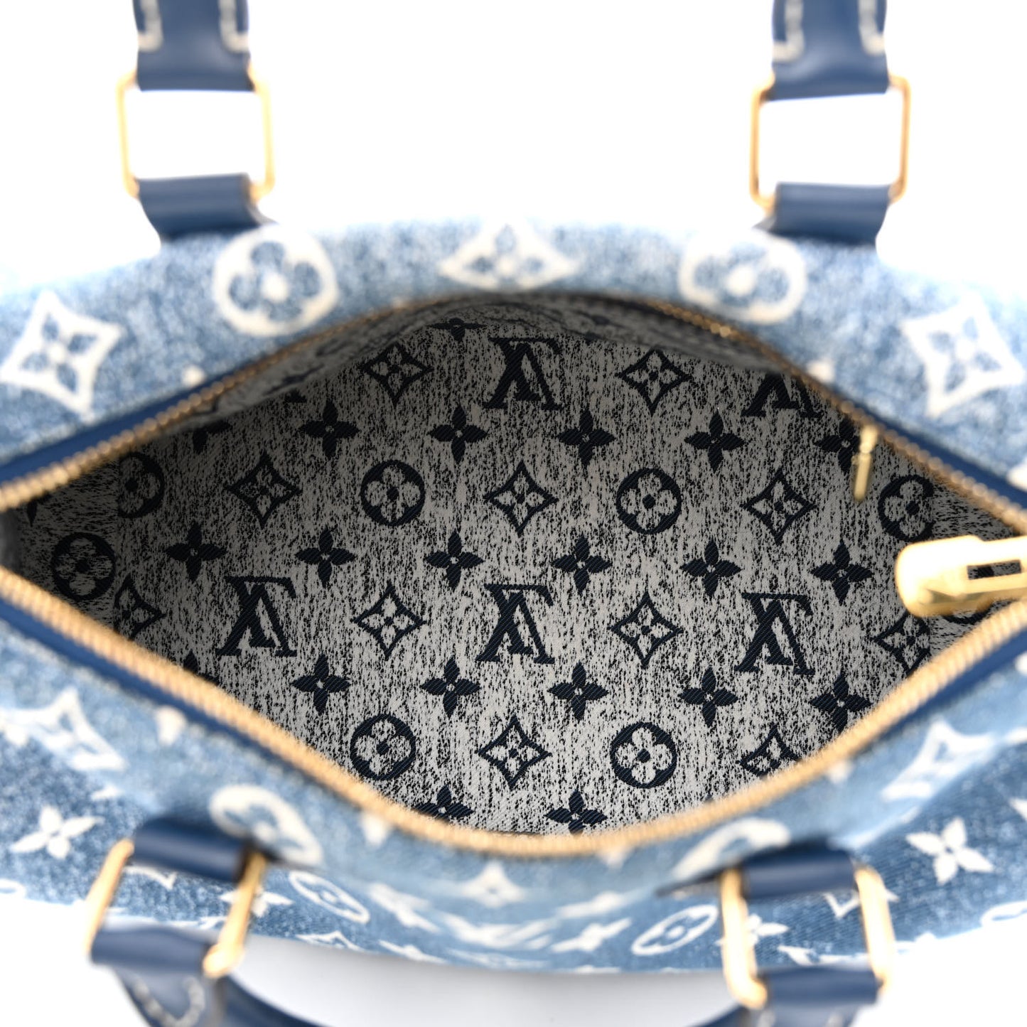Monogram Jacquard Denim Speedy Bandouliere 25 Bleu