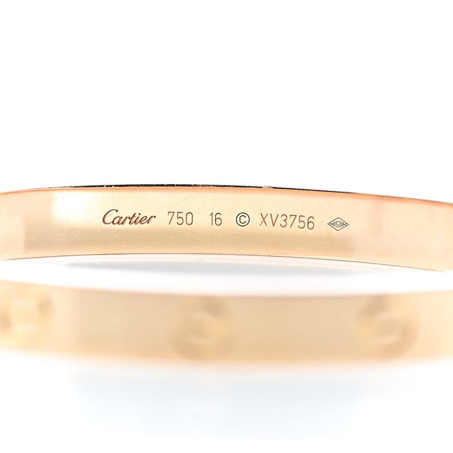 18K Pink Gold LOVE Bracelet 16