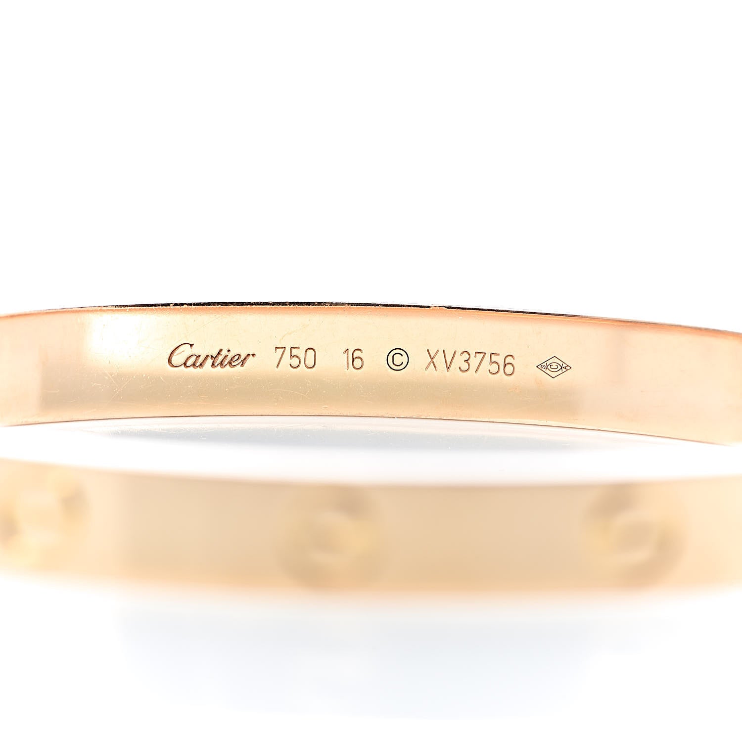 Cartier 18K Pink Gold LOVE Bracelet 16 4 of 7