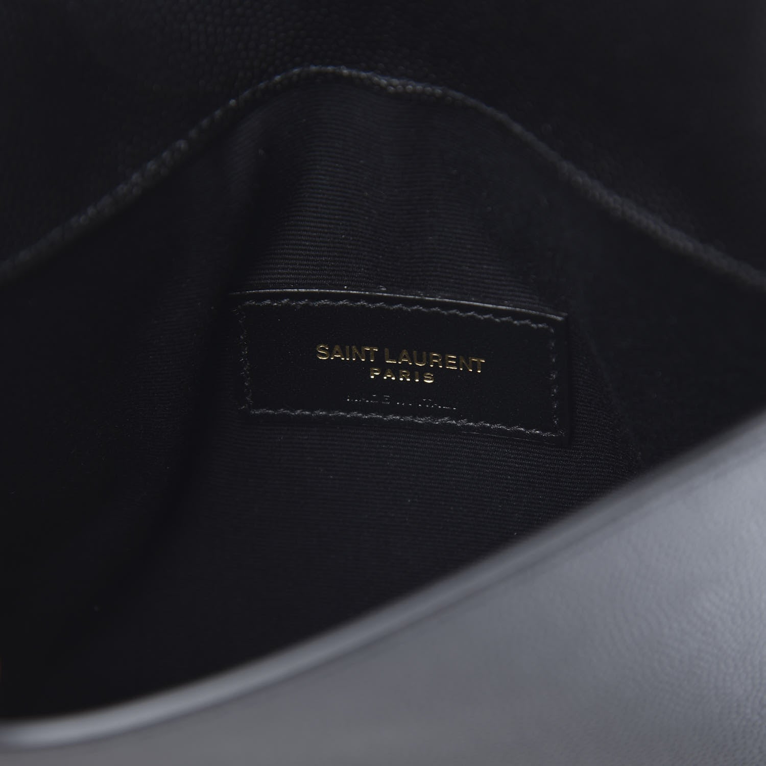 Saint Laurent Grain De Poudre Uptown Baby Pouch Black 6 of 8