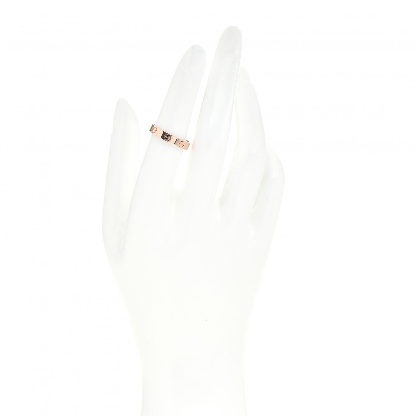 18K Pink Gold 3.5mm LOVE Wedding Band Ring 52 6