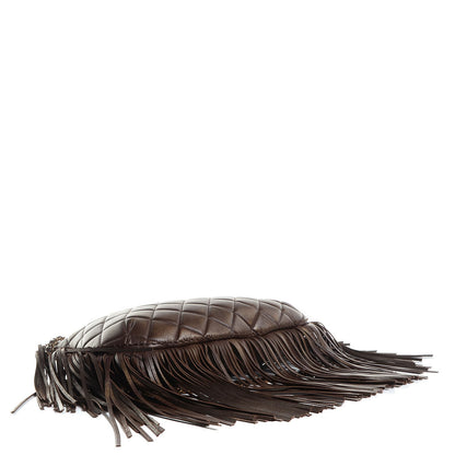 Chanel Calfskin Into The Fringe Hobo Brown 4 of 9