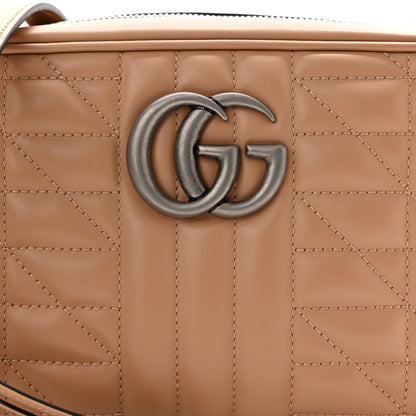 Gucci Calfskin Matelasse Aria Small GG Marmont Chain Shoulder Bag Camelia 8 of 11