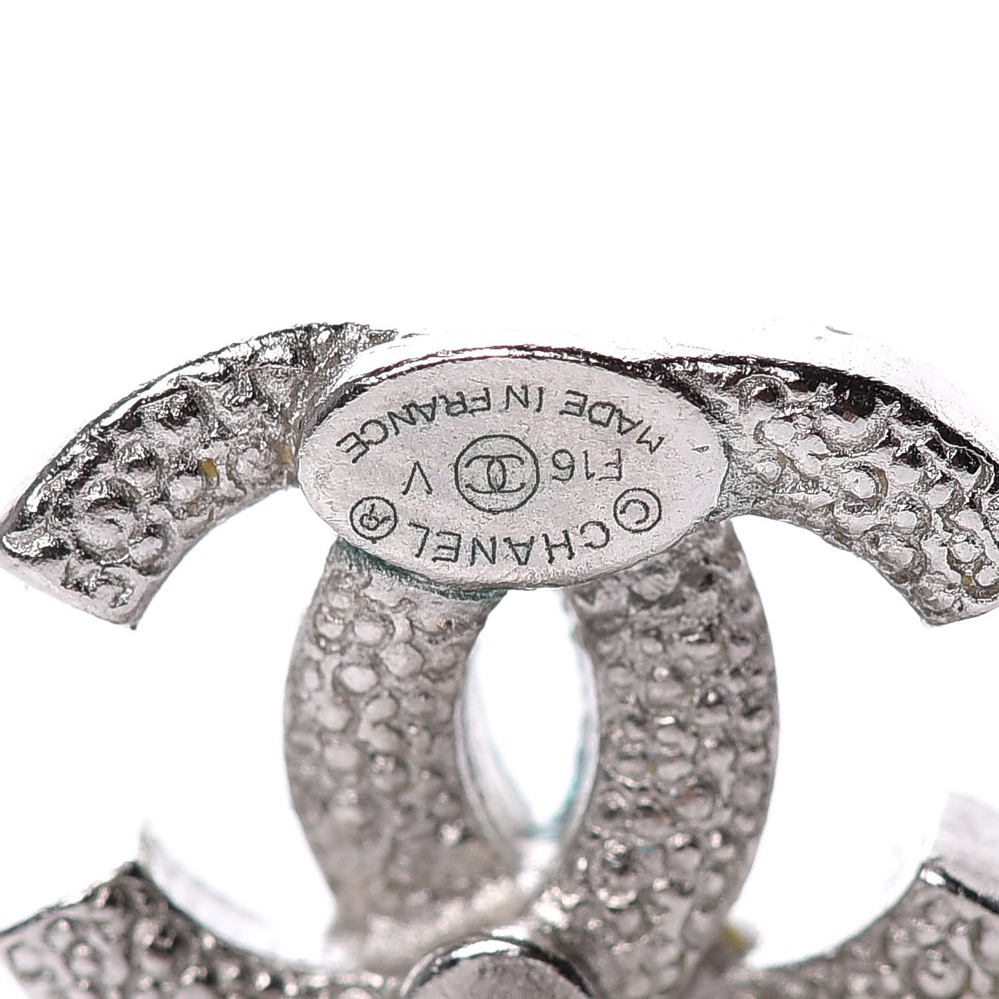 Crystal Mini Timeless CC Earrings Silver