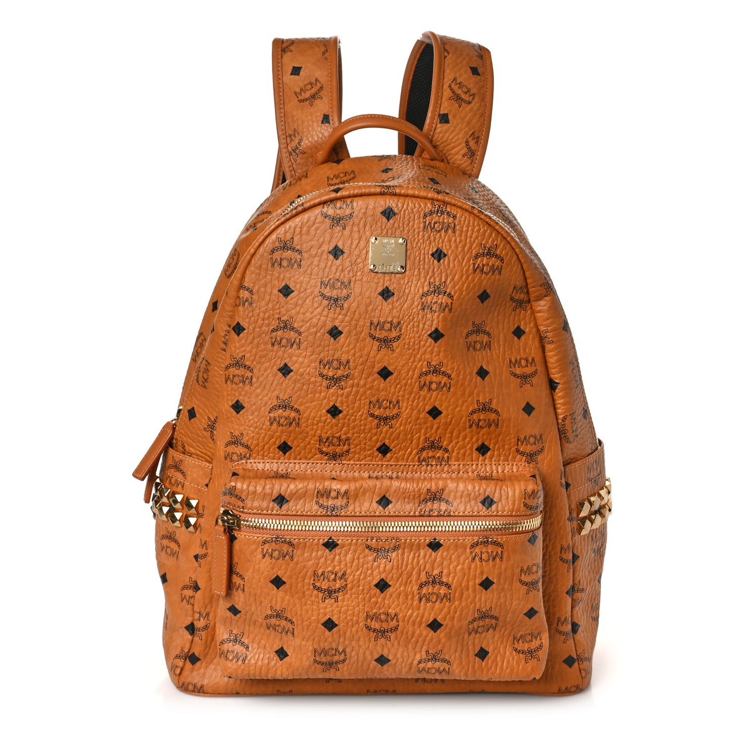 Visetos Medium Side Studs Stark Backpack Cognac