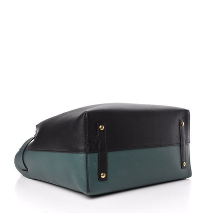 Burberry Soft Grain Calfskin Large Belt Bag Black Sea Green 4 of 10