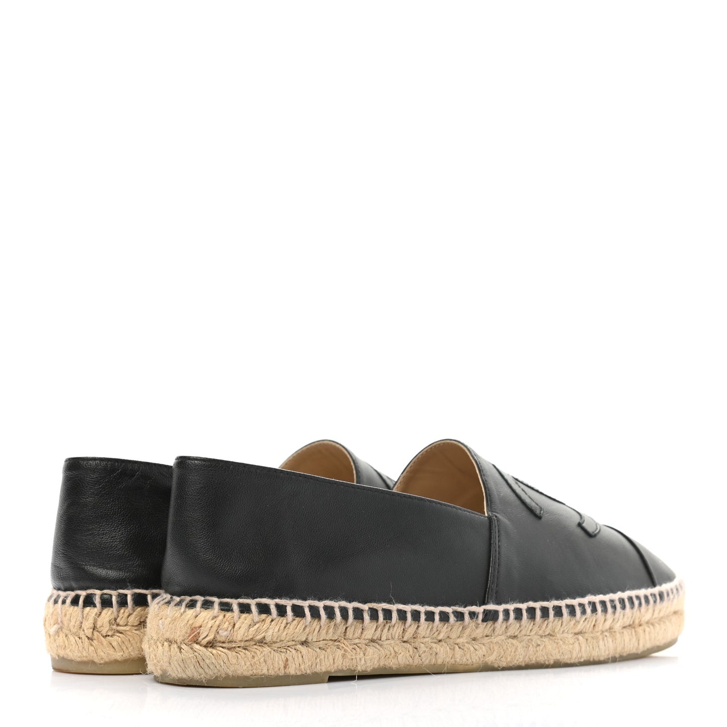 Lambskin CC Espadrilles 40 Black