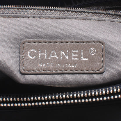 Chanel Patent Quilted XL Flap Navy Blue 7 of 8