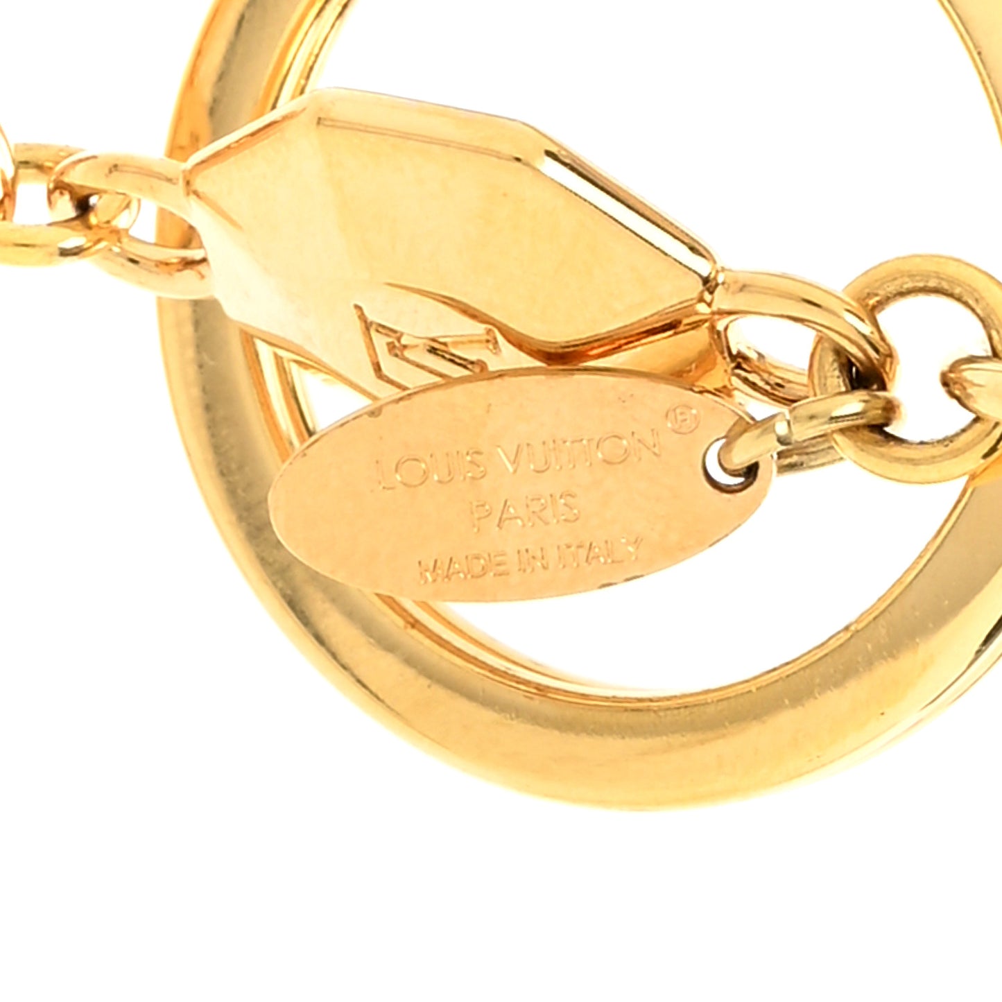 LV Facettes Bag Charm Key Holder Gold