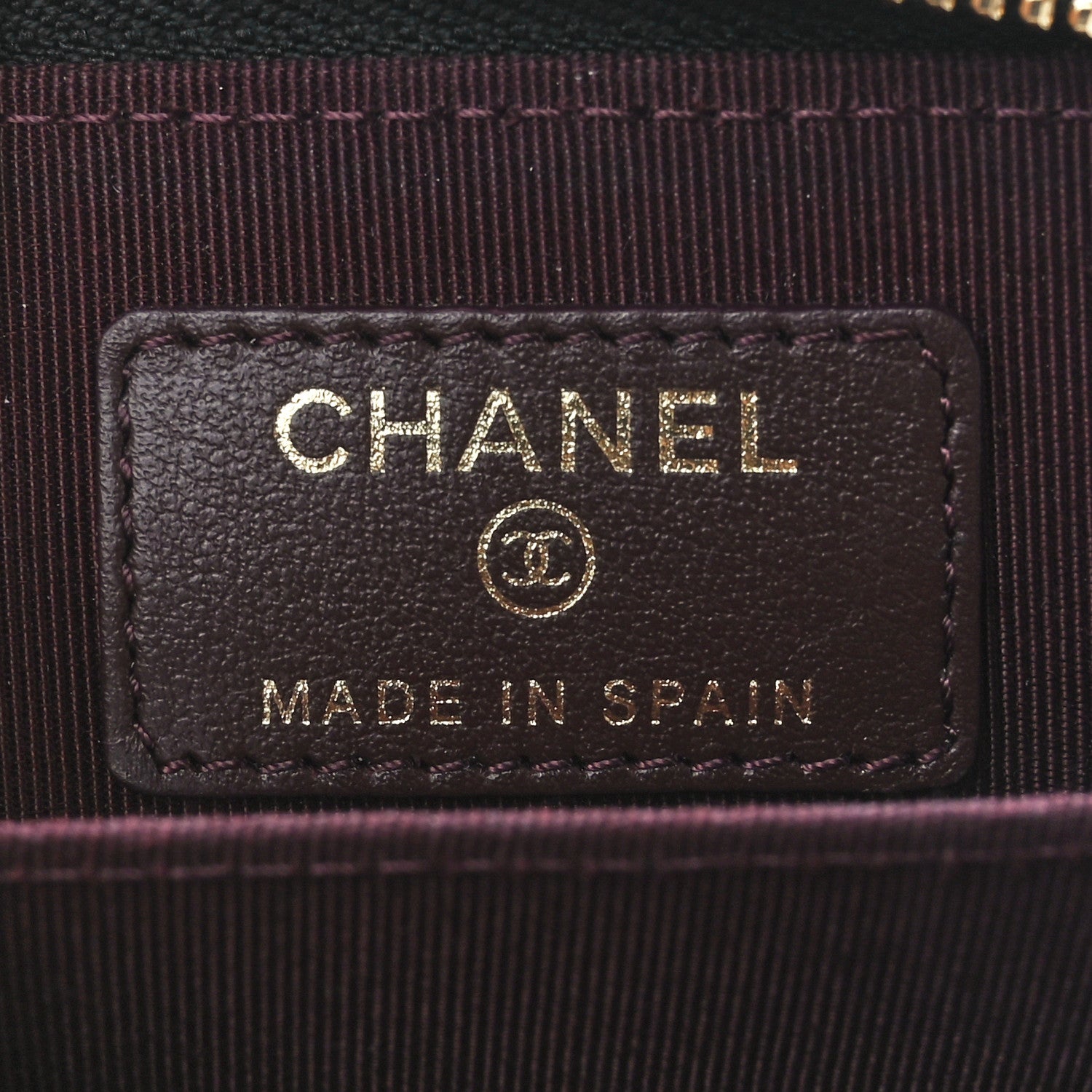 Chanel Caviar Quilted Zip Coin Purse Black 6 of 12