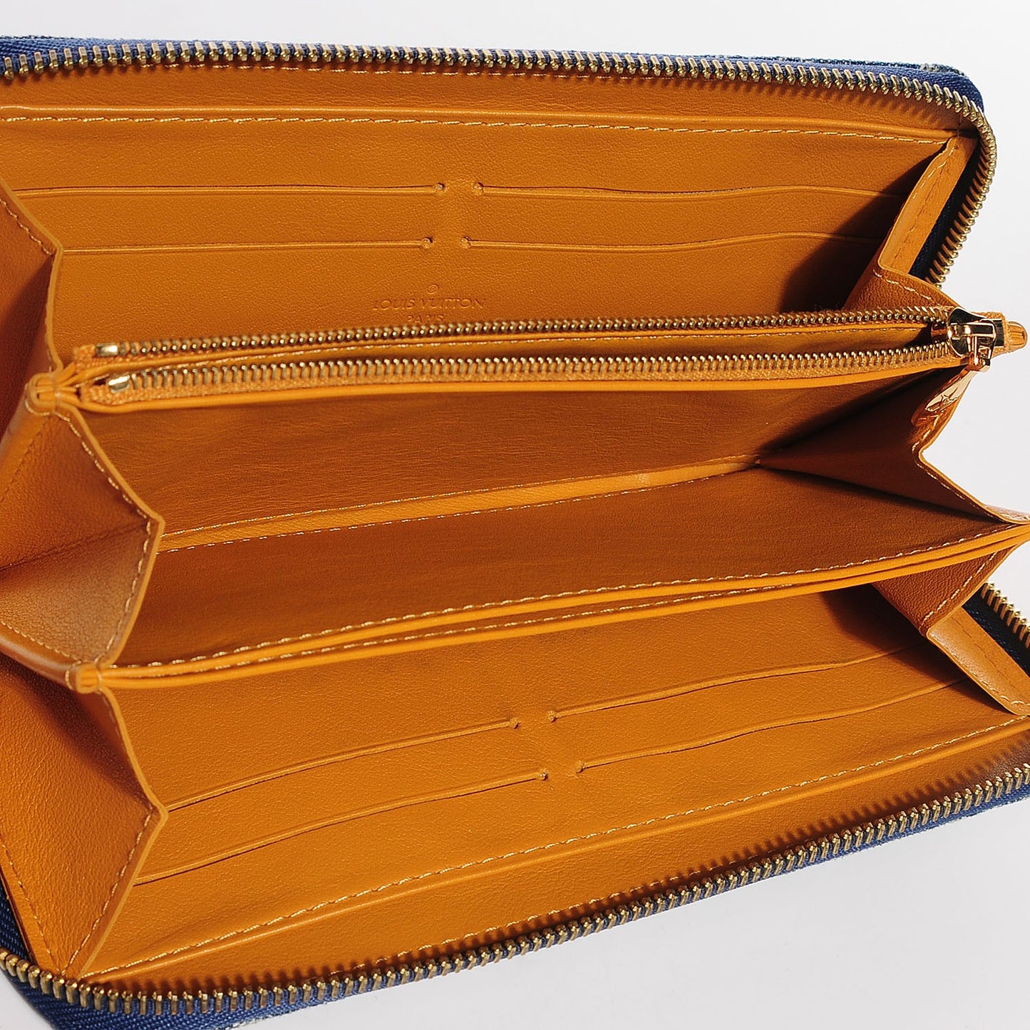 Denim Zippy Wallet Blue