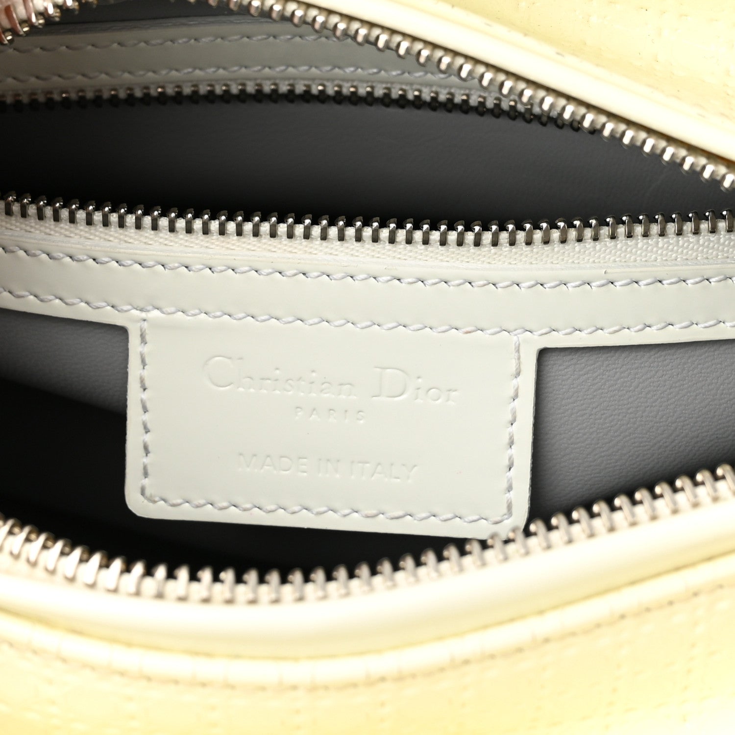 Christian Dior Patent Micro-Cannage Medium Lady Dior White 6 of 11