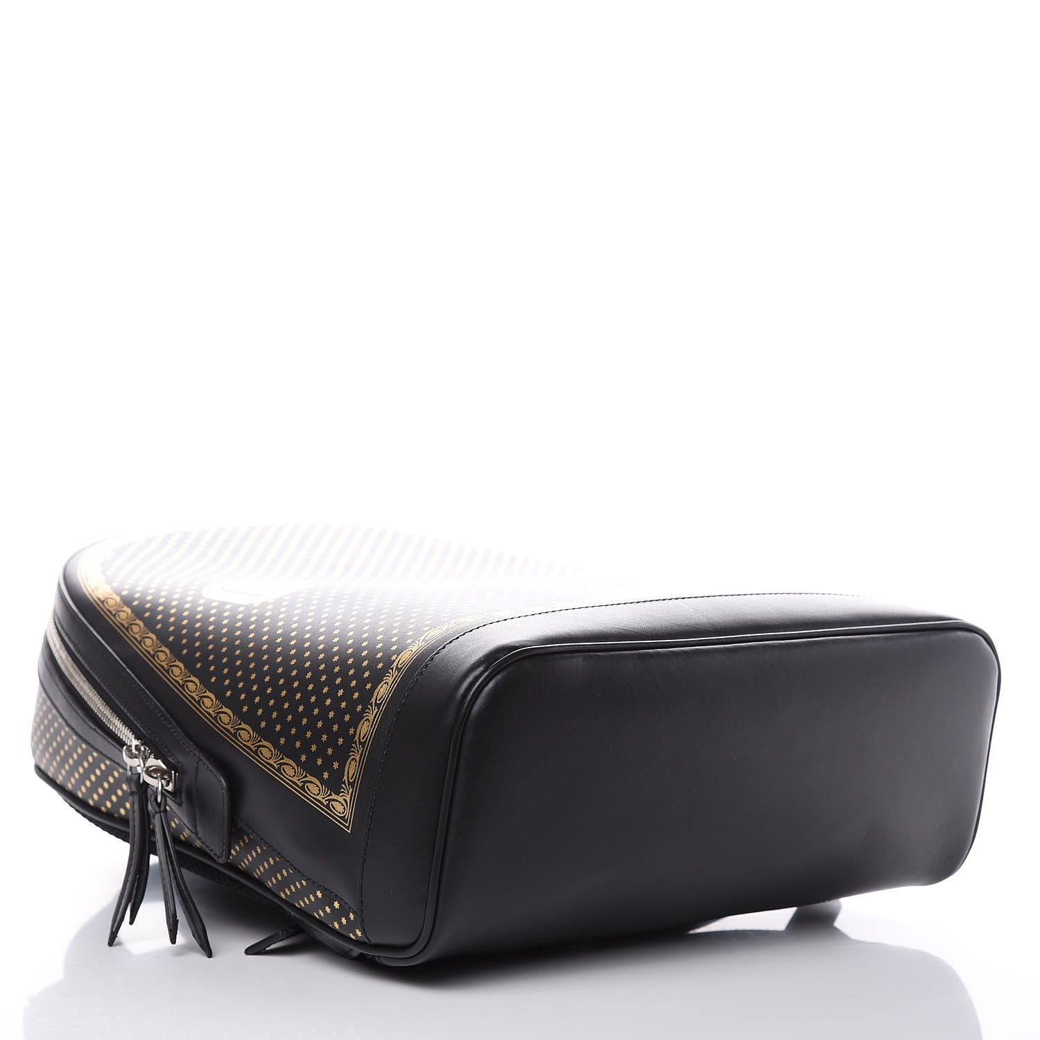 Gucci X SEGA Calfskin GUCCY Stars Dome Backpack Black Gold 4 of 10
