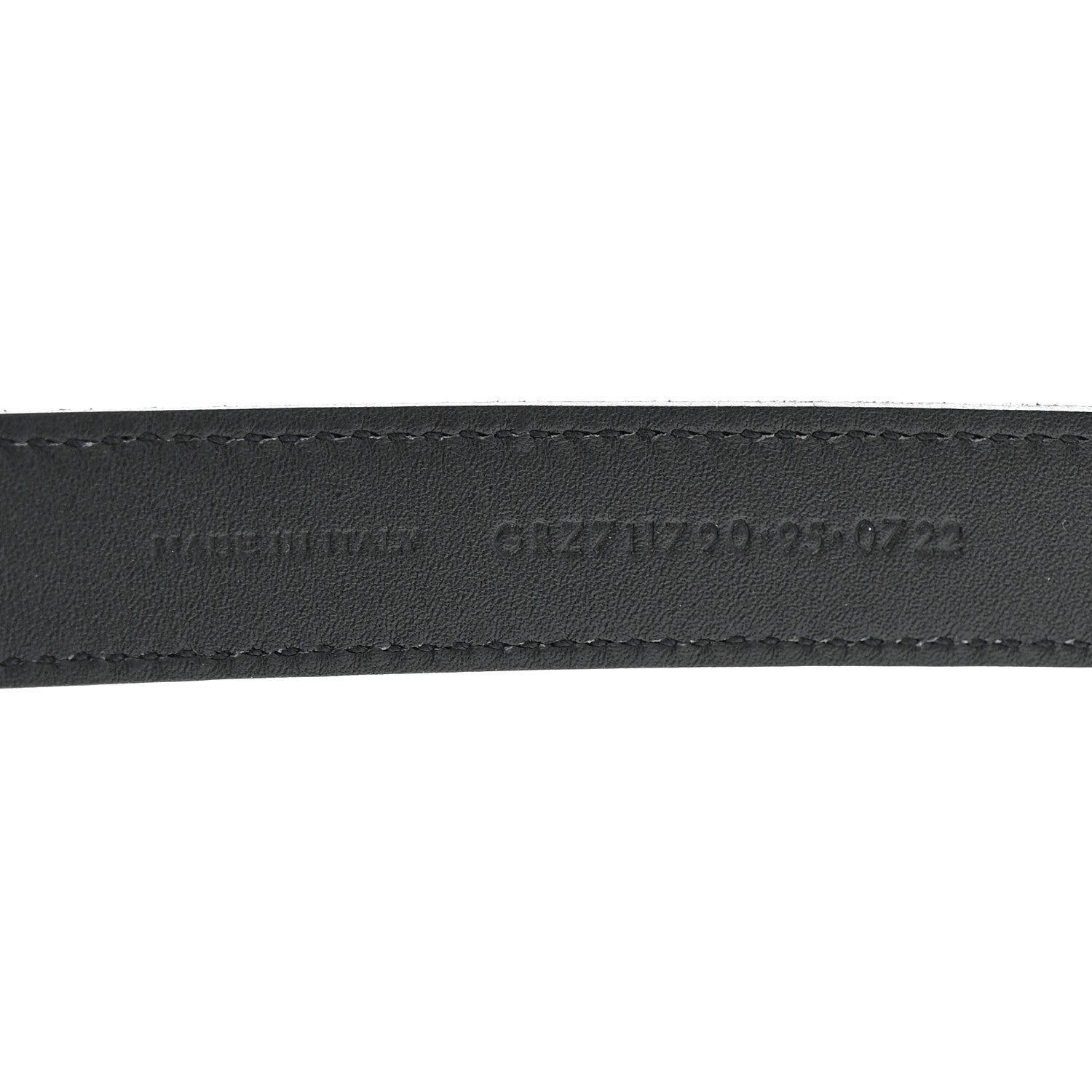 Saint Laurent Calfskin Monogram Cassandre 95 38 Belt Black 6 of 7