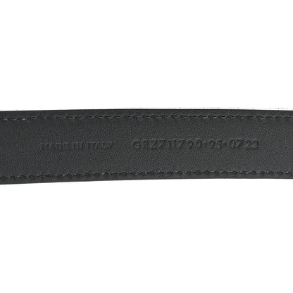 Saint Laurent Calfskin Monogram Cassandre 95 38 Belt Black 6 of 7