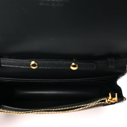 Burberry Derby Calfskin House Check Wallet On Chain Black 5 of 8